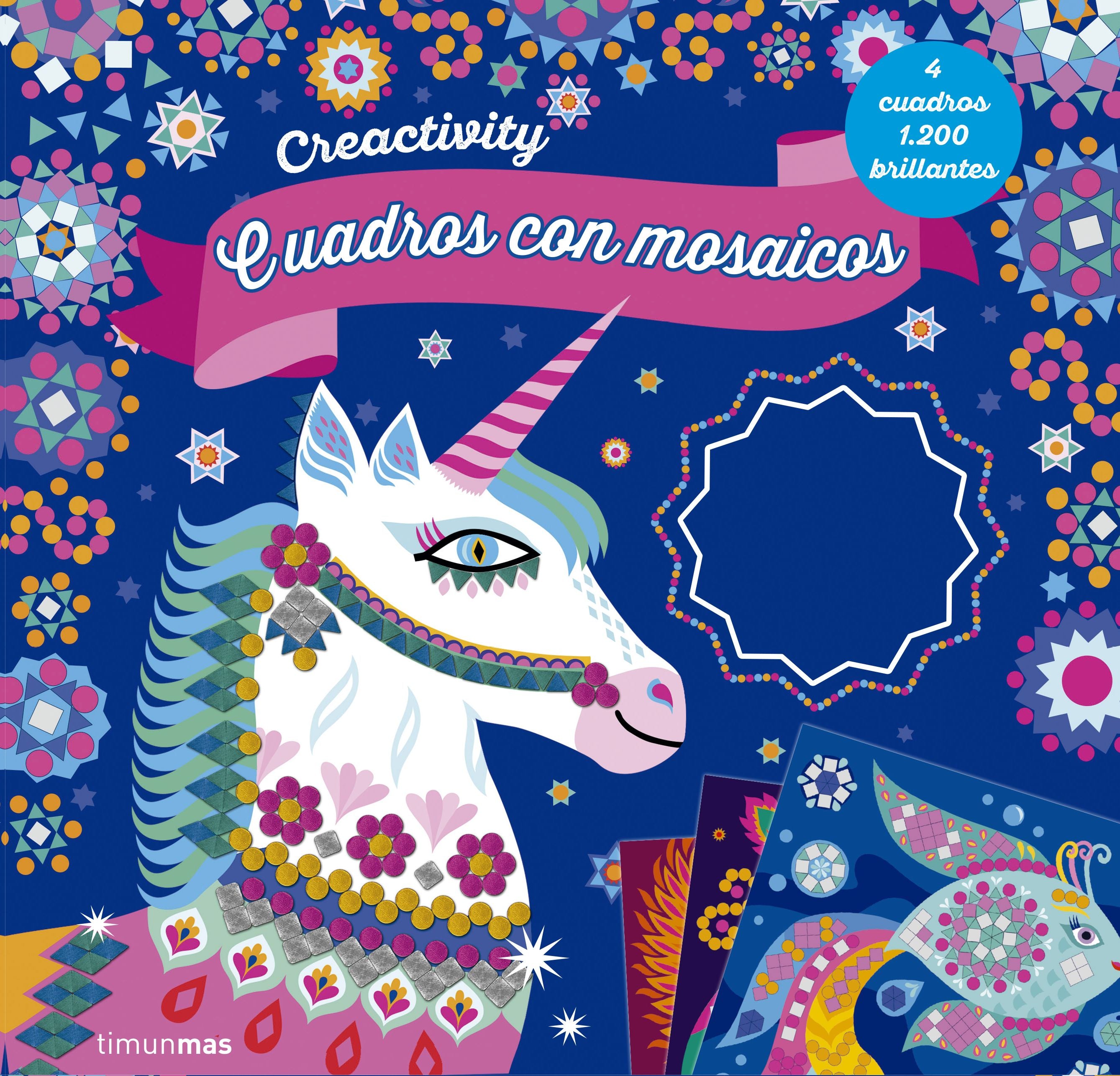 Creactivity. Cuadros con mosaicos: 4 cuadros 1.200 brillantes Imagen principal del producto