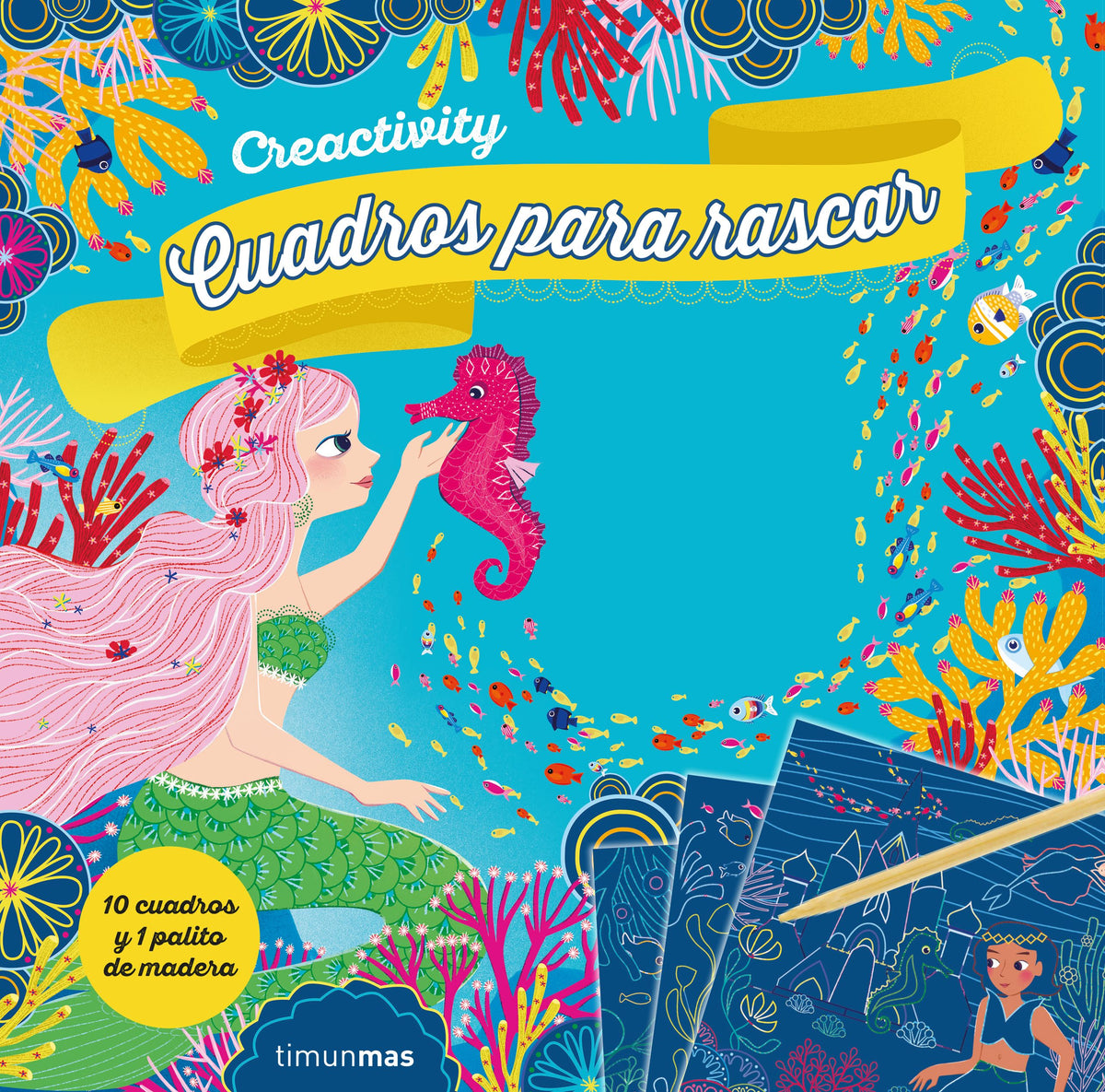 Creactivity. Sirenas. Cuadros para rascar. Varios Autores (Timun Mas Infantil) 9788408225737