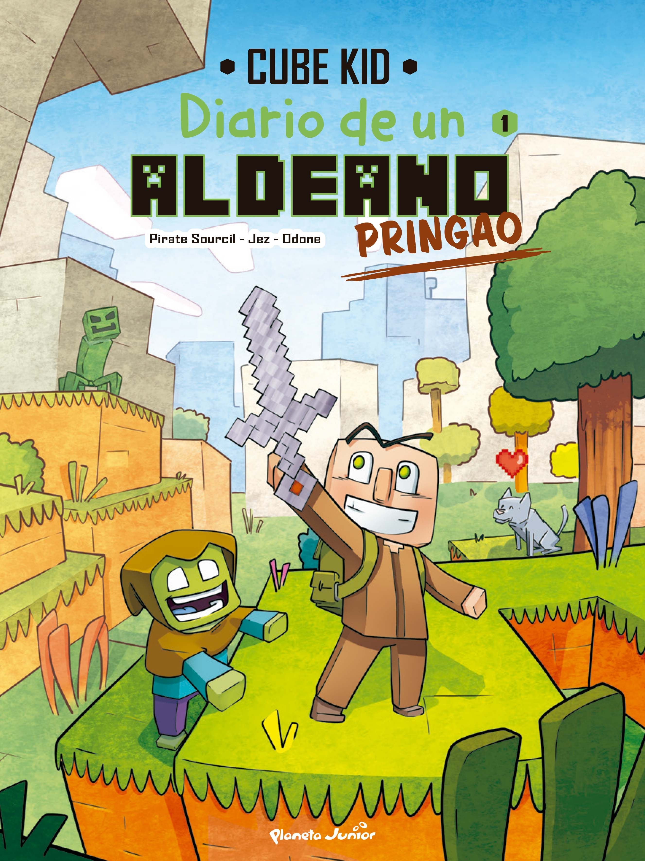 Minecraft. Diario de un aldeano pringao. Cómic 1: Un nuevo guerrero. Cube Kid (Planeta Junior) 9788408251200 Imagen principal del producto