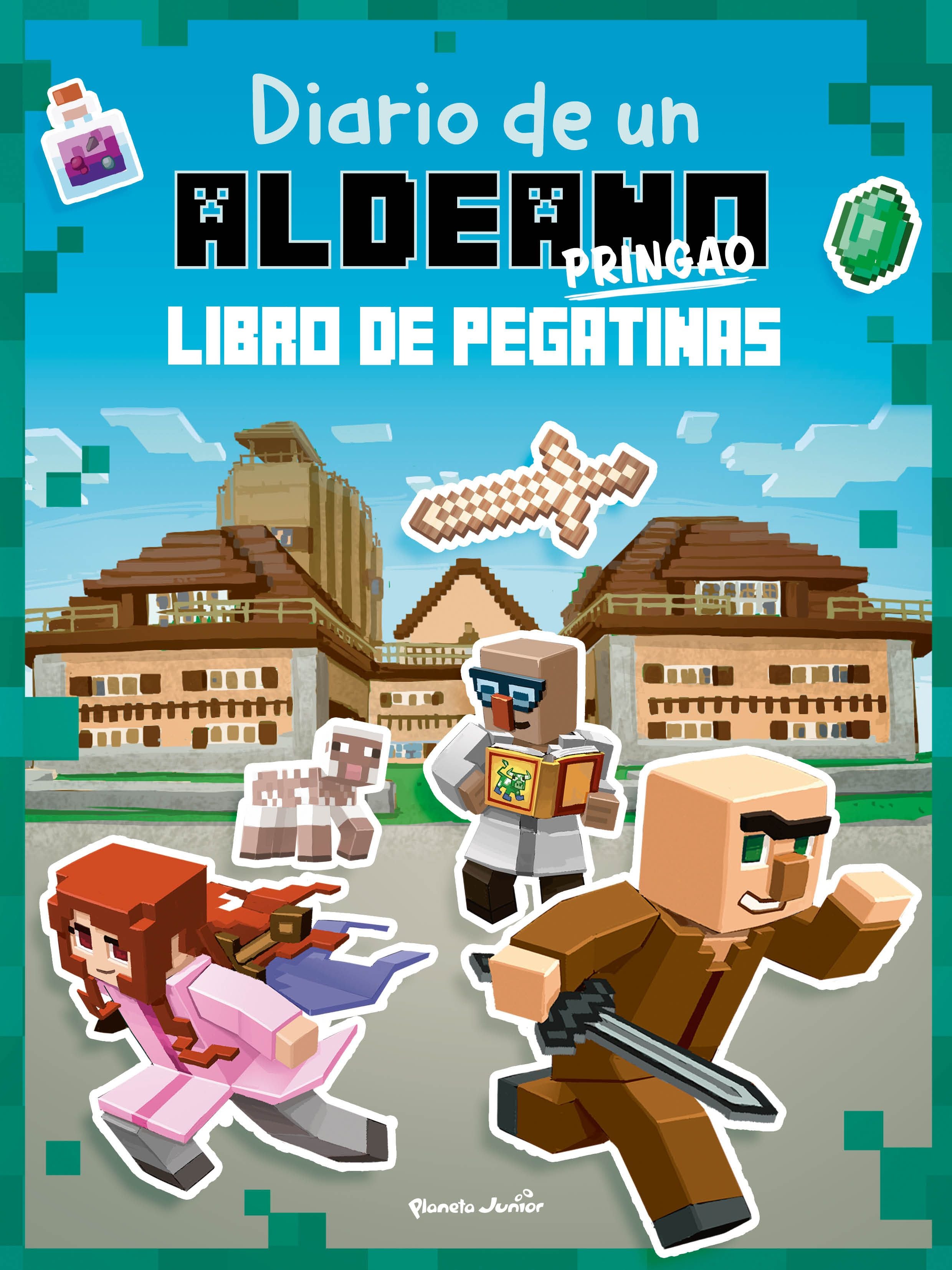 Minecraft. Diario de un aldeano pringao. Libro de pegatinas. Cube Kid (Planeta Junior) 9788408244110 Imagen principal del producto