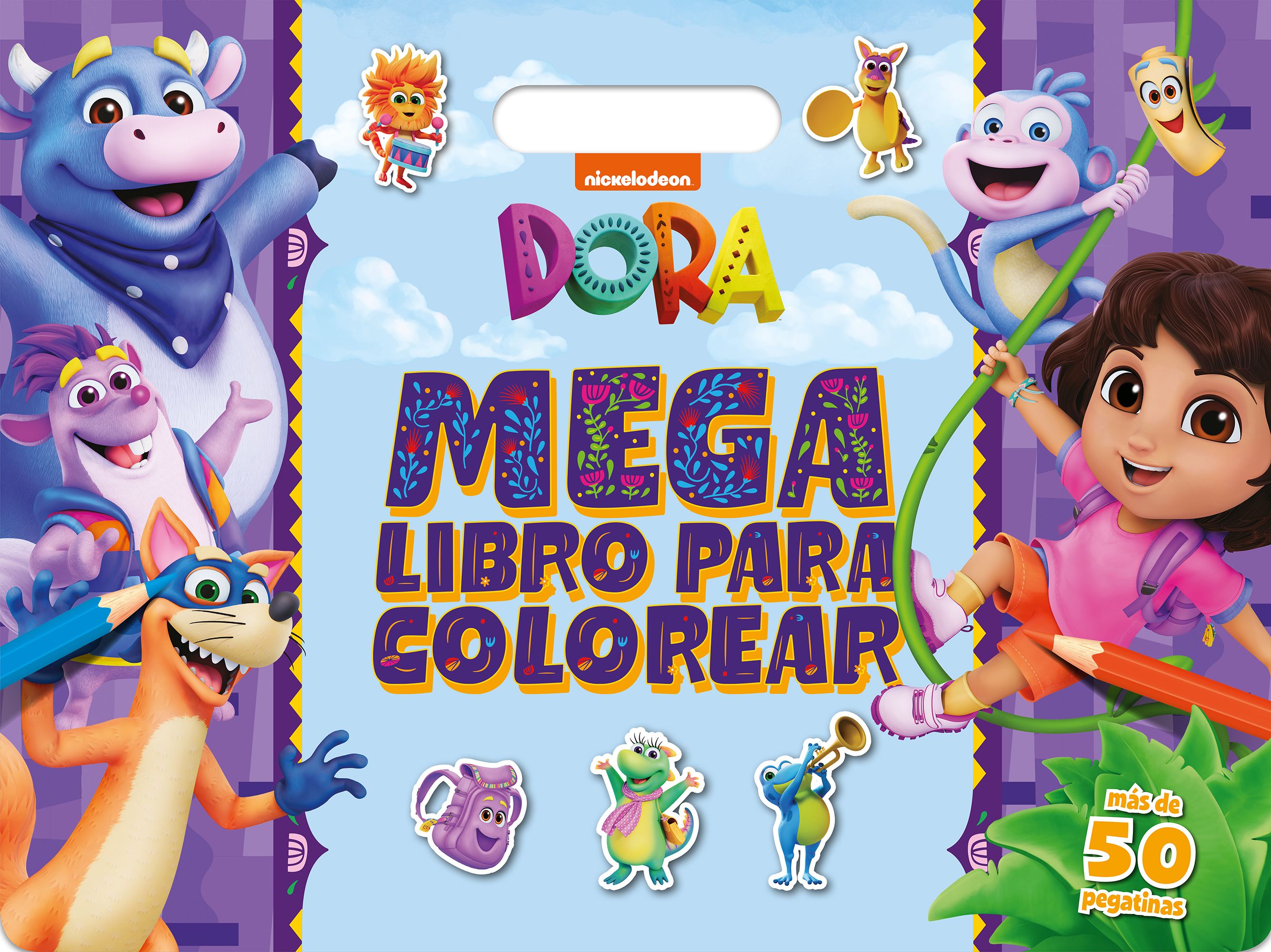 Dora. Megalibro para colorear: Con pegatinas. Dora (Planeta Junior) 9788408300342 Imagen principal del producto