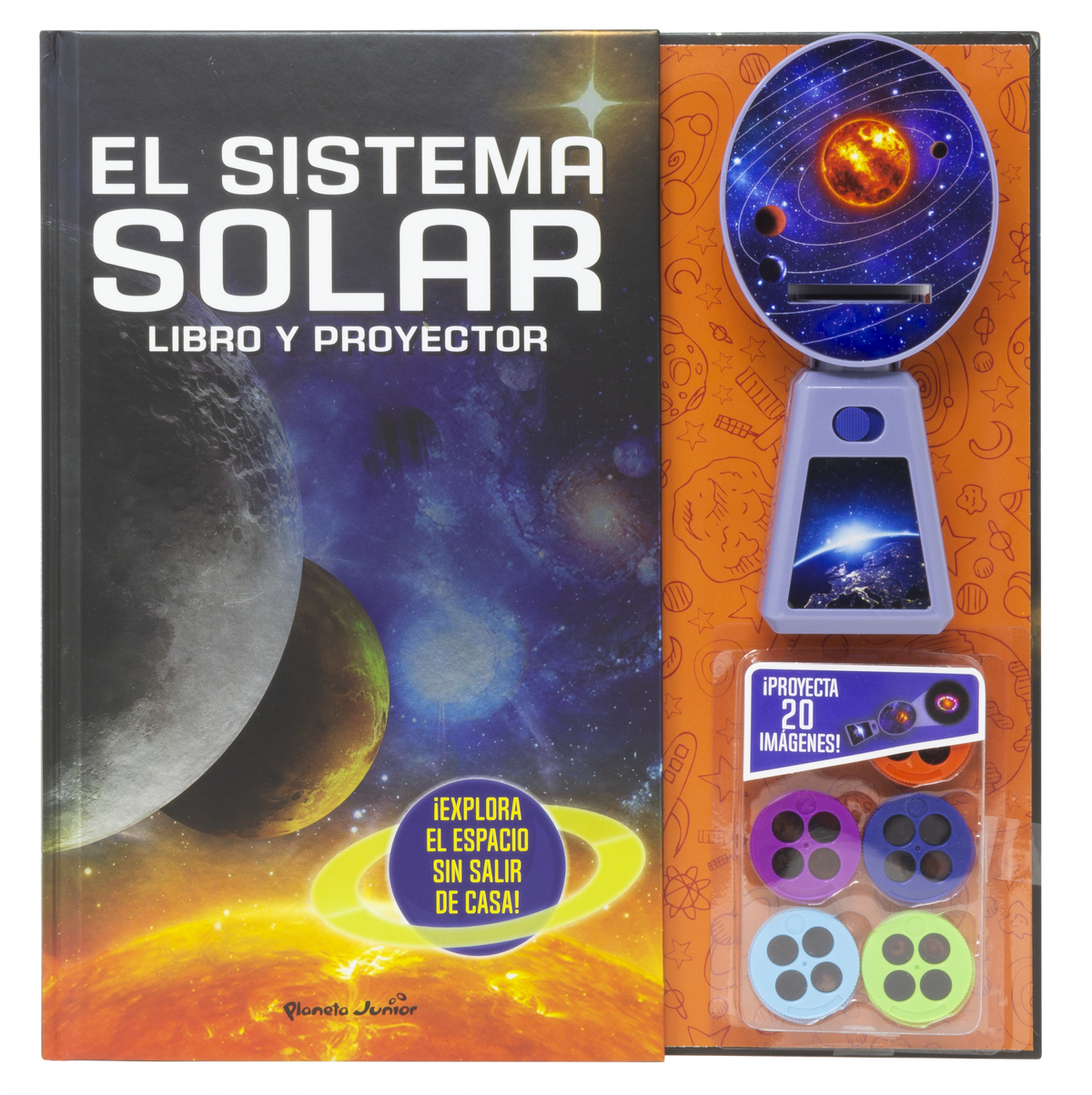 El sistema solar. Libro y proyector: Cuento y proyector. Varios Autores (Planeta Junior) 9788408250852