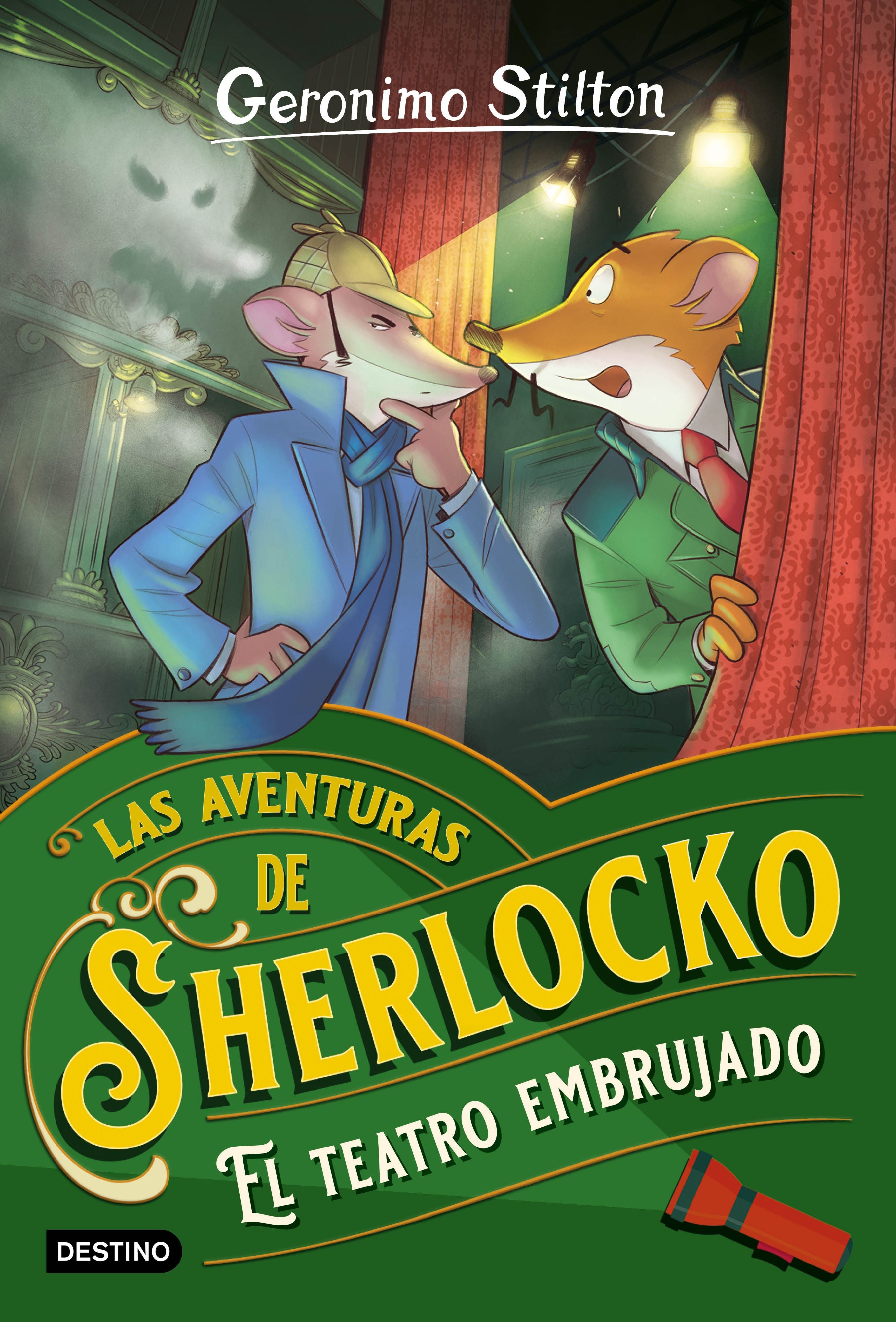 El teatro embrujado: Las aventuras de Sherlocko 4. Geronimo Stilton (Destino Infantil & Juvenil) 9788408266730 Imagen principal del producto