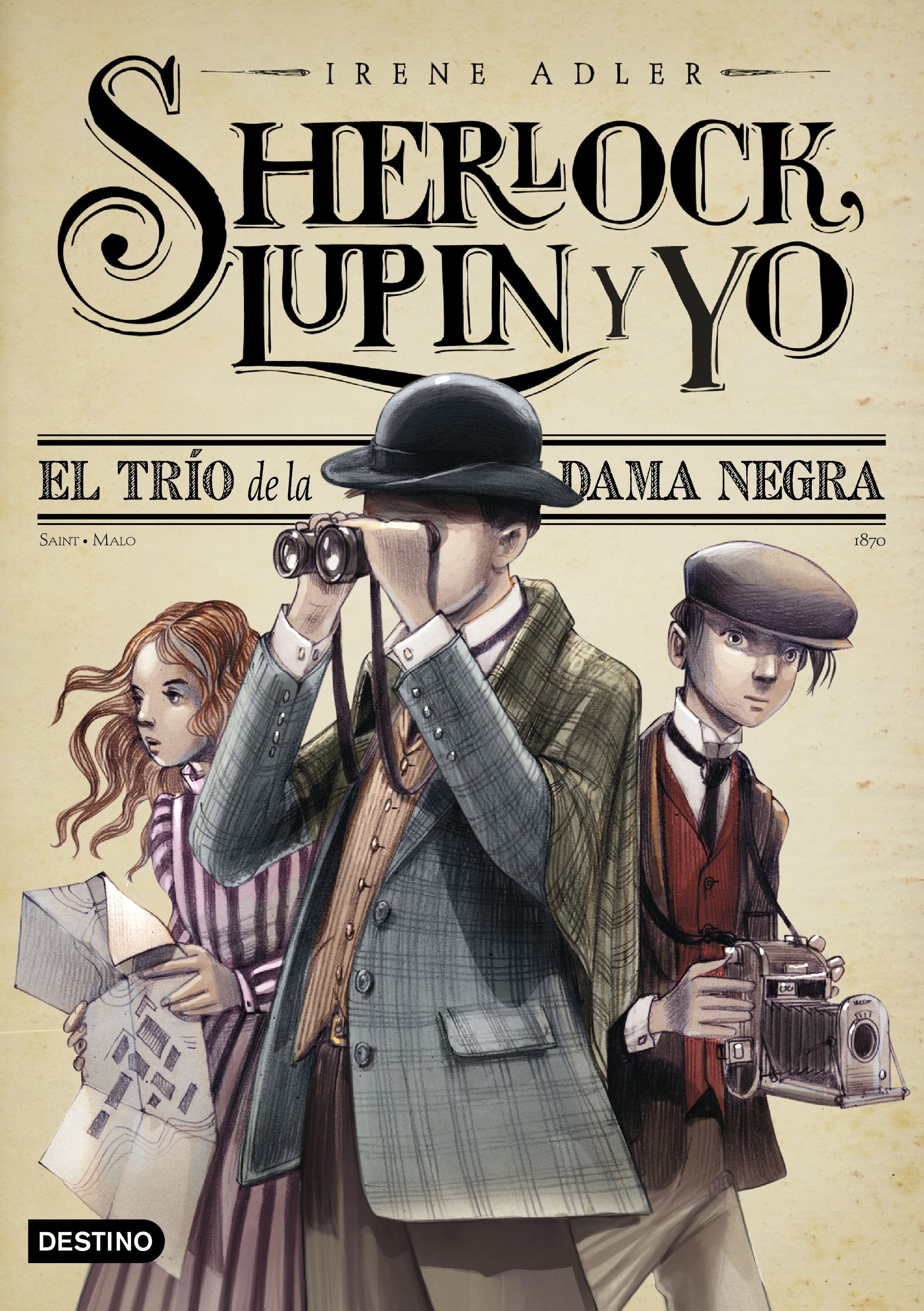 El trío de la Dama Negra: Sherlock, Lupin y yo 1. Irene Adler (Destino Infantil & Juvenil) 9788408262558 Imagen principal del producto