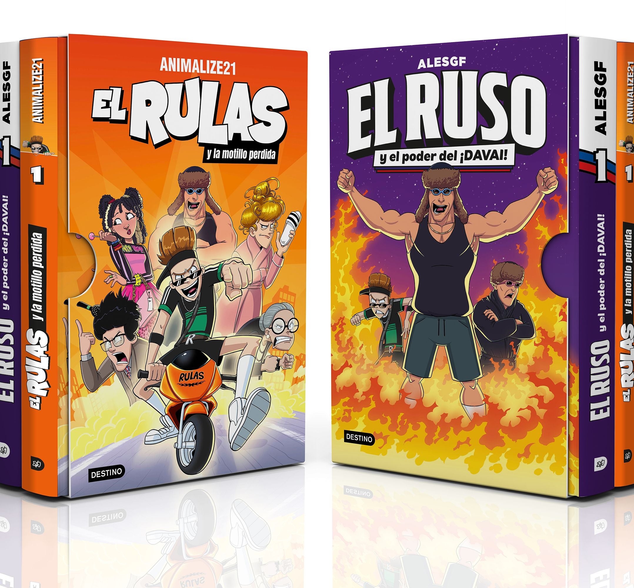 Estuche El Rulas 1 + El Ruso 1. Animalize21 (Destino Infantil & Juvenil) 9788408311423 Imagen principal del producto