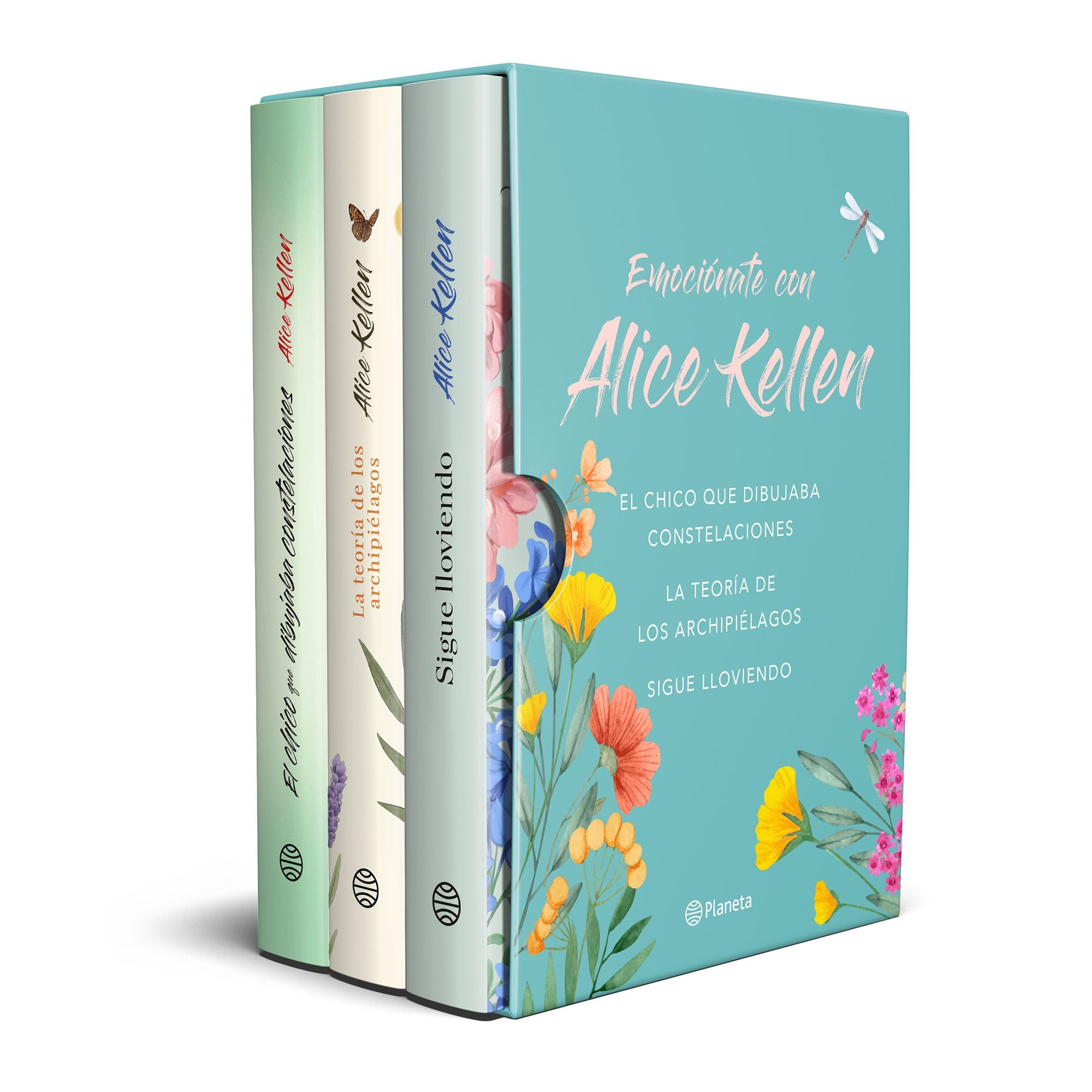 Estuche Emociónate con Alice Kellen: (El chico que dibujaba constelaciones + La teoría de los archipiélagos + Sigue lloviendo). Alice Kellen (Editorial Planeta) 9788408308706 Imagen principal del producto
