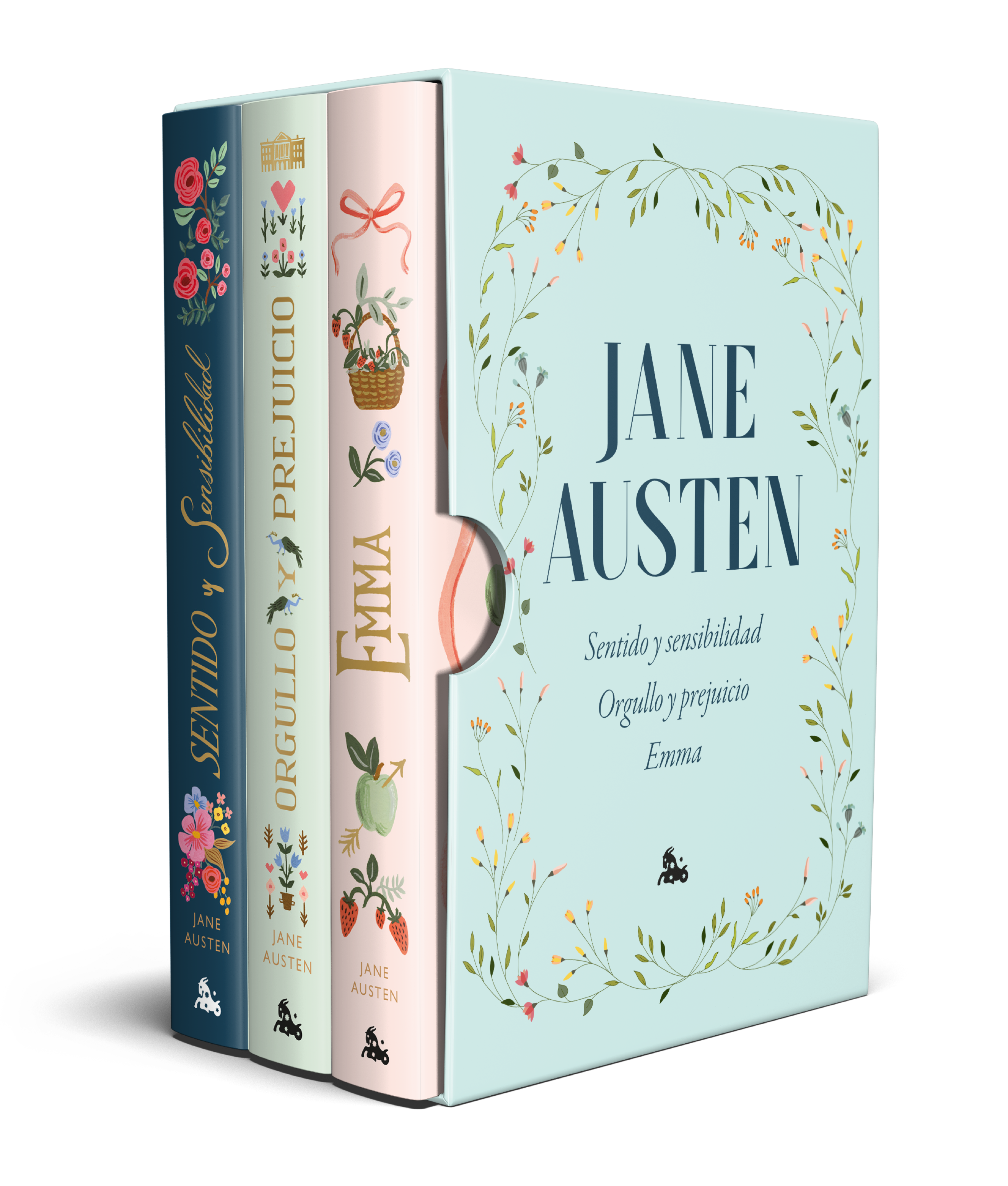 Estuche Jane Austen: Sentido y sensibilidad · Orgullo y prejuicio · Emma. Jane Austen (Austral) 9788408305200