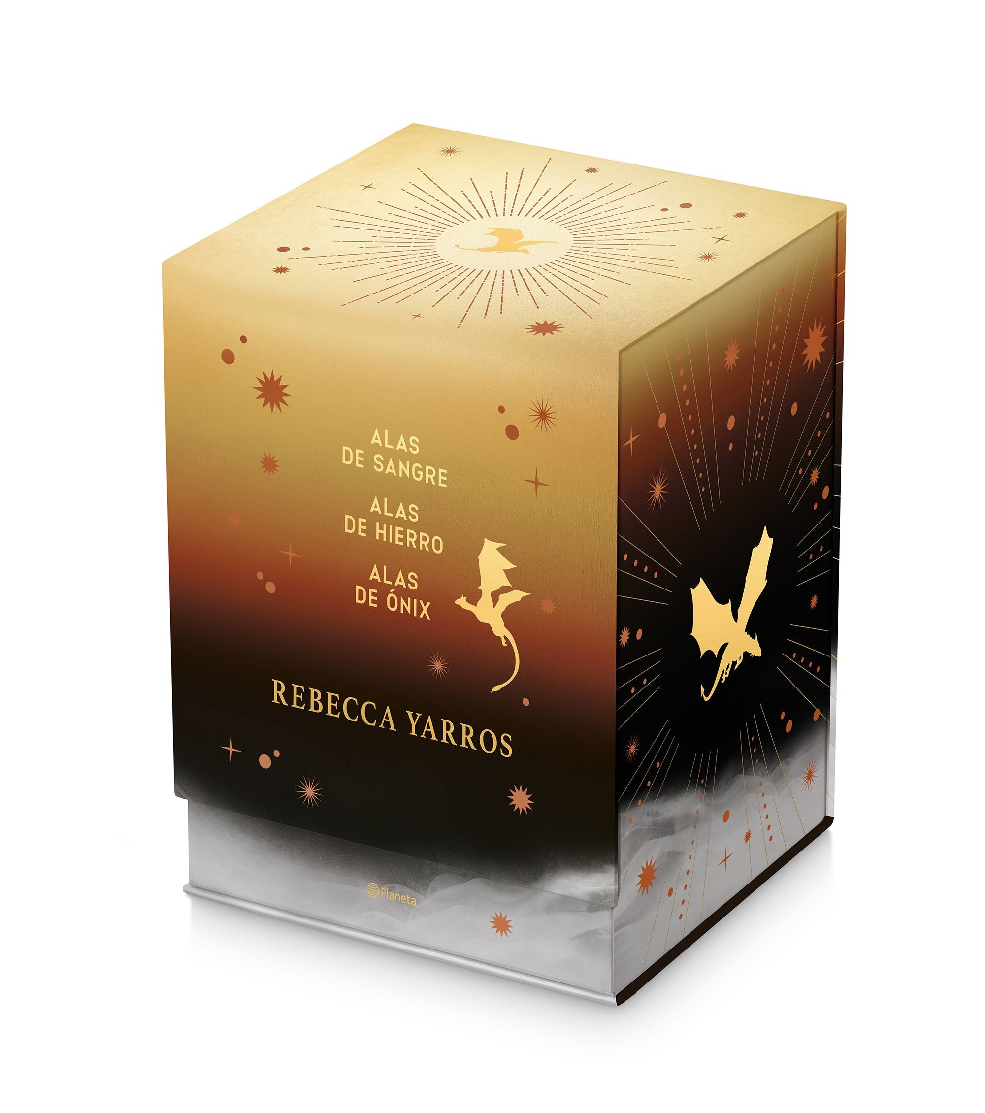 Estuche premium Serie Empíreo: (Alas de sangre + Alas de hierro + Alas de ónix). Rebecca Yarros (Editorial Planeta) 9788408319108