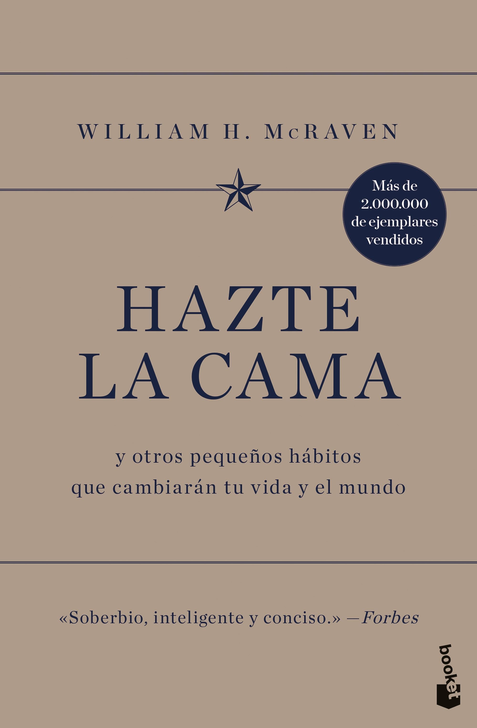 Hazte la cama: y otros pequeños hábitos que cambiarán tu vida y el mundo. William H. McRaven (Booket) 9788408251545 Imagen principal del producto