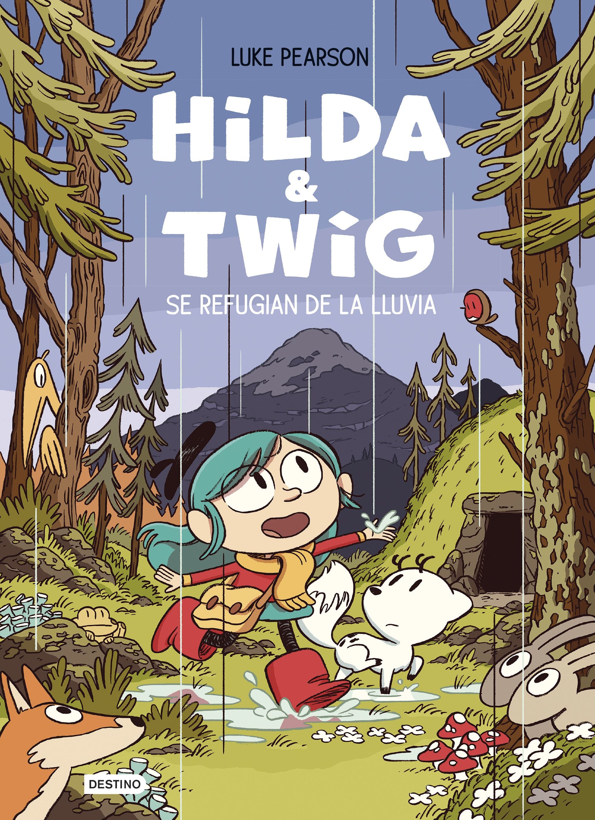Hilda & Twig. Hilda y Twig se refugian de la lluvia. Luke Pearson (Destino Infantil & Juvenil) 9788408294344 Imagen principal del producto