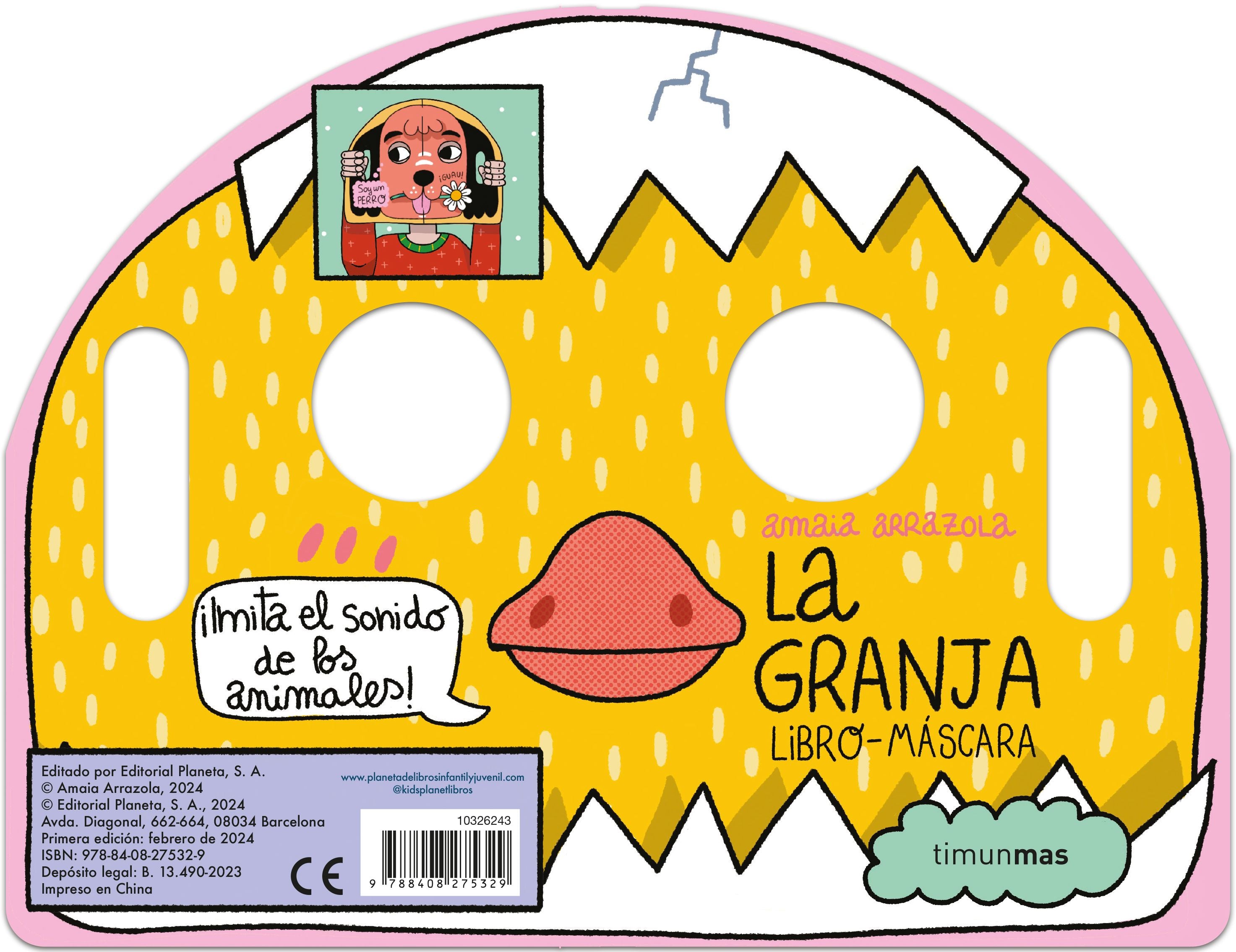 La granja. Libro-máscara. Amaia Arrazola (Timun Mas Infantil) 9788408275329 Imagen principal del producto