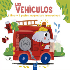 Lee y juega con puzles magnéticos. Los vehículos: 1 libro y 3 puzles magnéticos. YOYO (Yoyo) 9788408302032