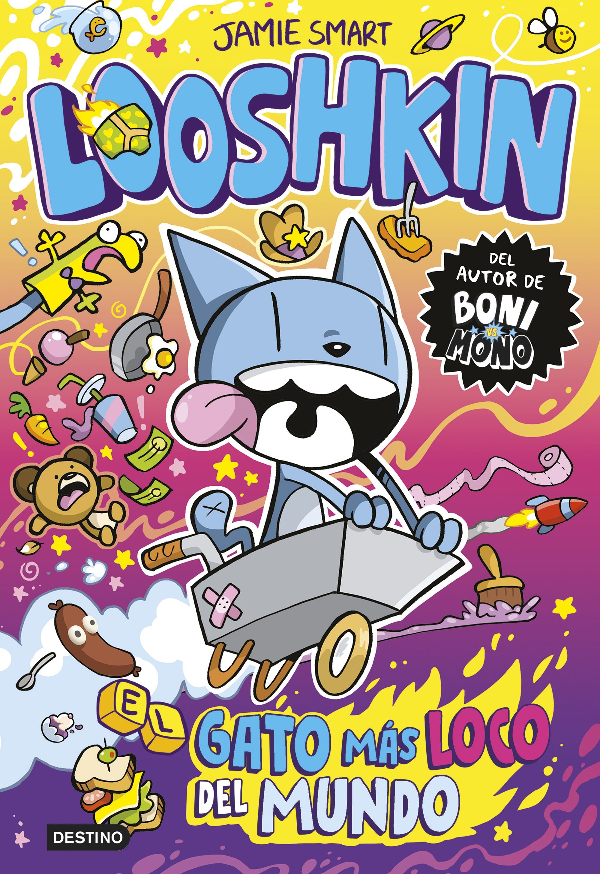 Looshkin 1. El gato más loco del mundo. Jamie Smart (Destino Infantil & Juvenil) 9788408318040 Imagen principal del producto