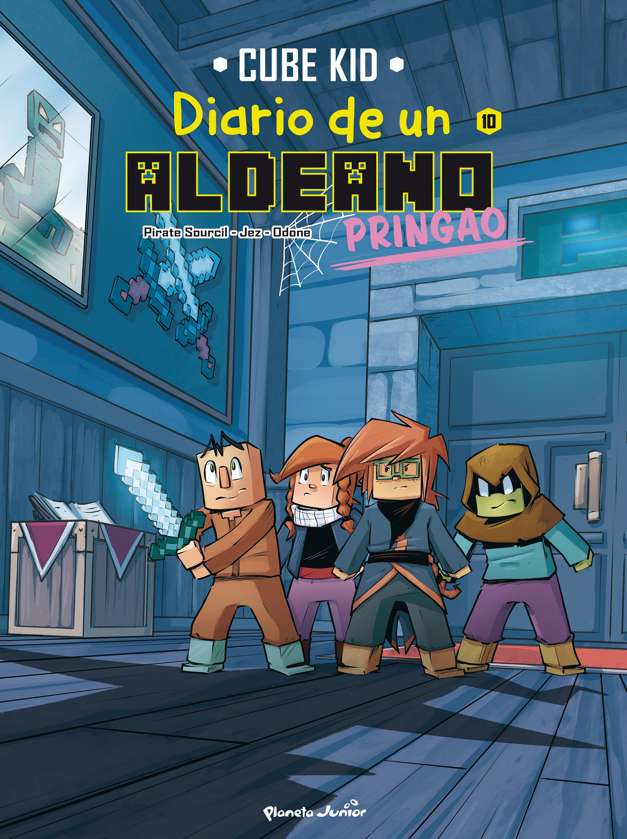 Minecraft. Diario de un aldeano pringao. Cómic 10: El evocador misterioso. Cube Kid (Planeta Junior) 9788408299899 Imagen principal del producto