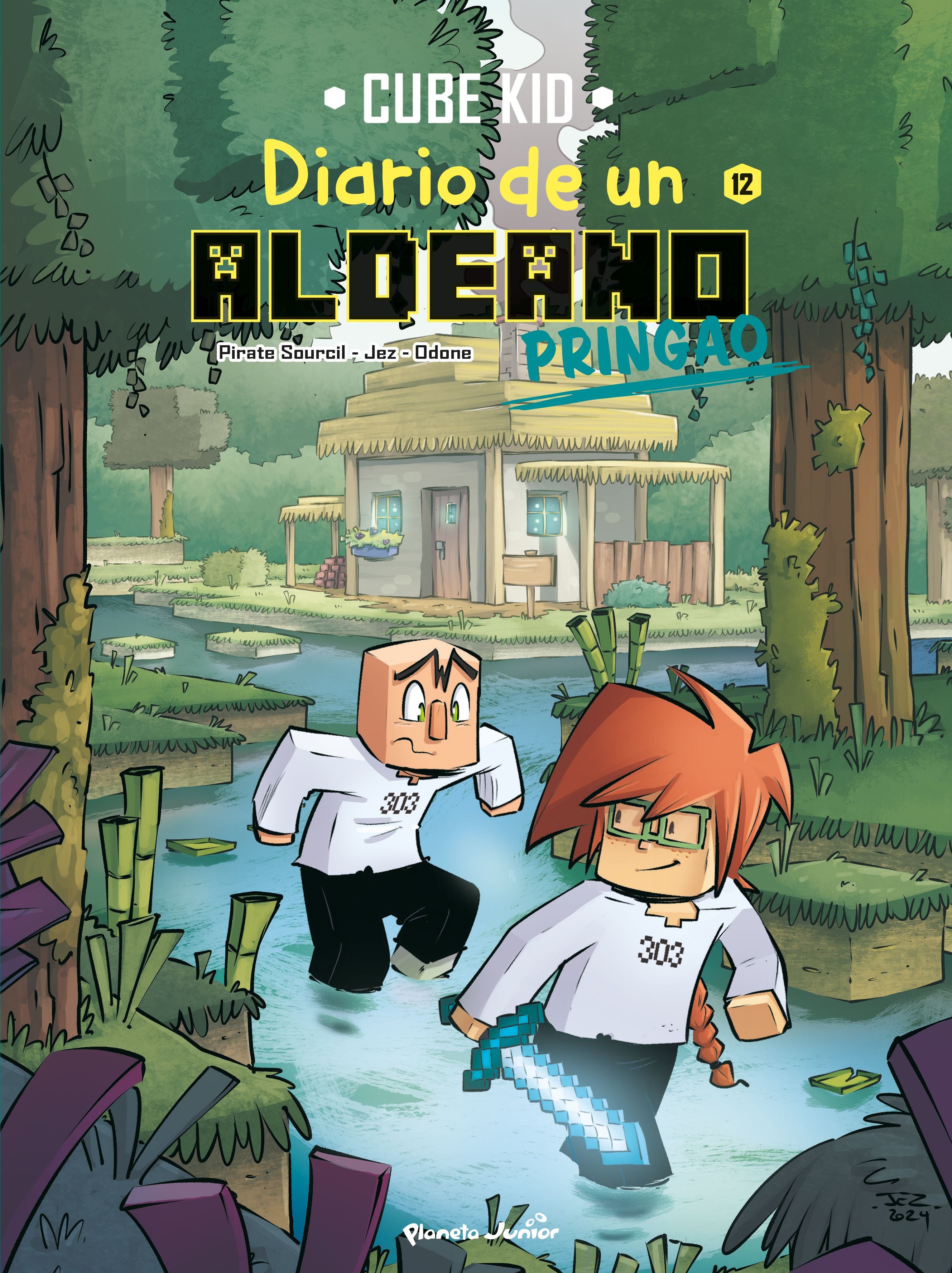 Minecraft. Diario de un aldeano pringao. Cómic 12: A la caza de la bruja. Cube Kid (Planeta Junior) 9788408312185