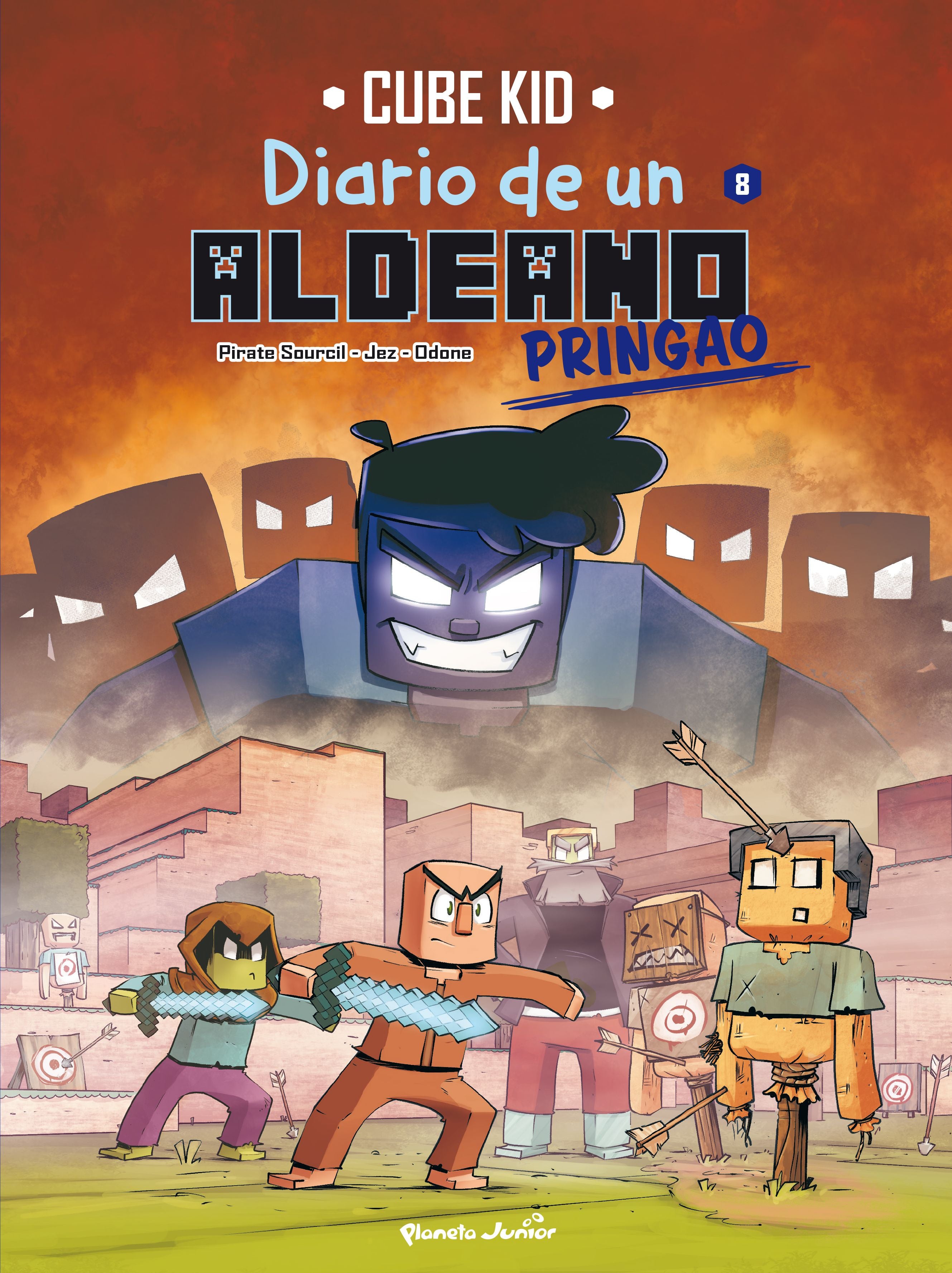 Minecraft. Diario de un aldeano pringao. Cómic 8: Listos para la batalla. Cube Kid (Planeta Junior) 9788408290056 Imagen principal del producto