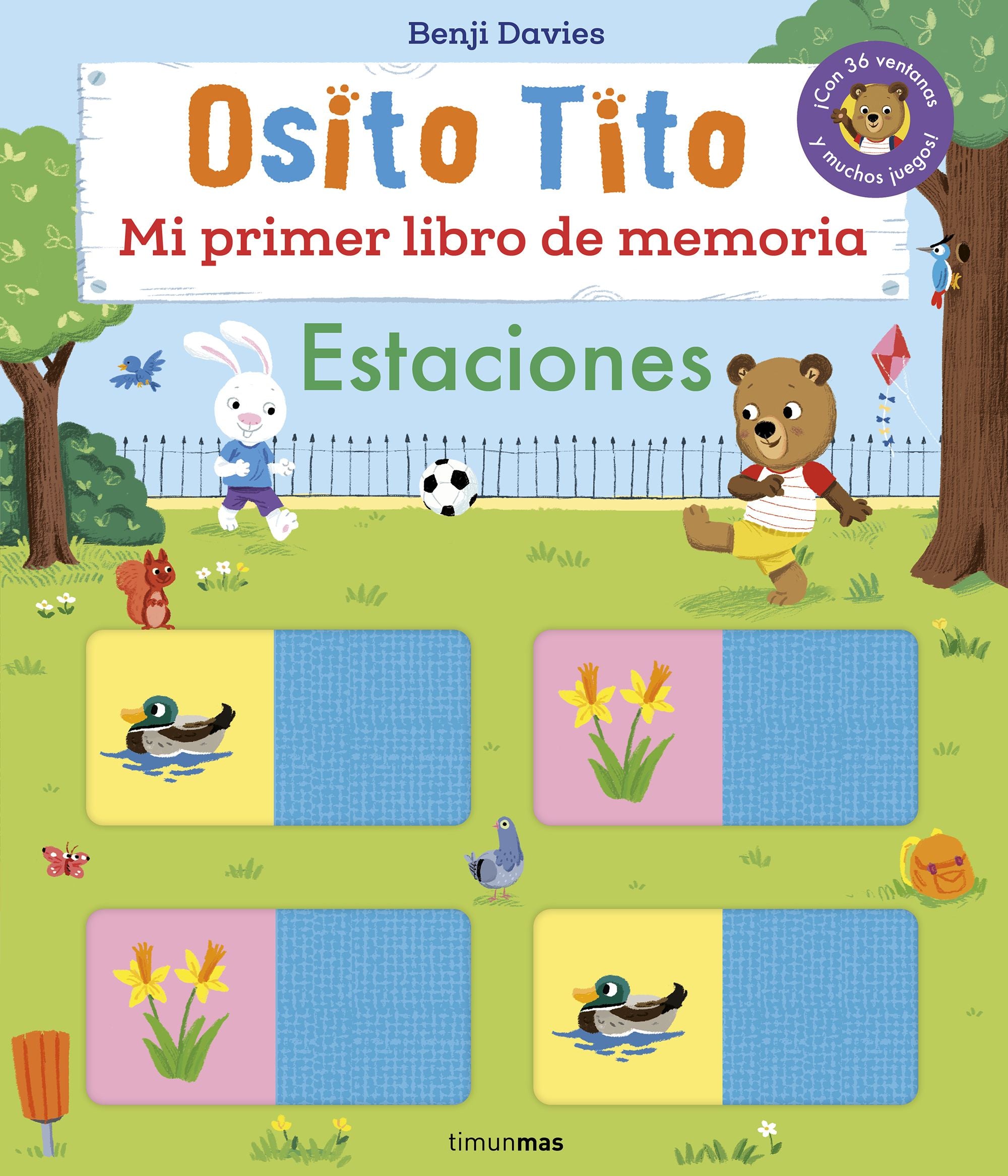 Osito Tito. Mi primer libro de memoria. Estaciones. Benji Davies (Timun Mas Infantil) 9788408303893 Imagen principal del producto