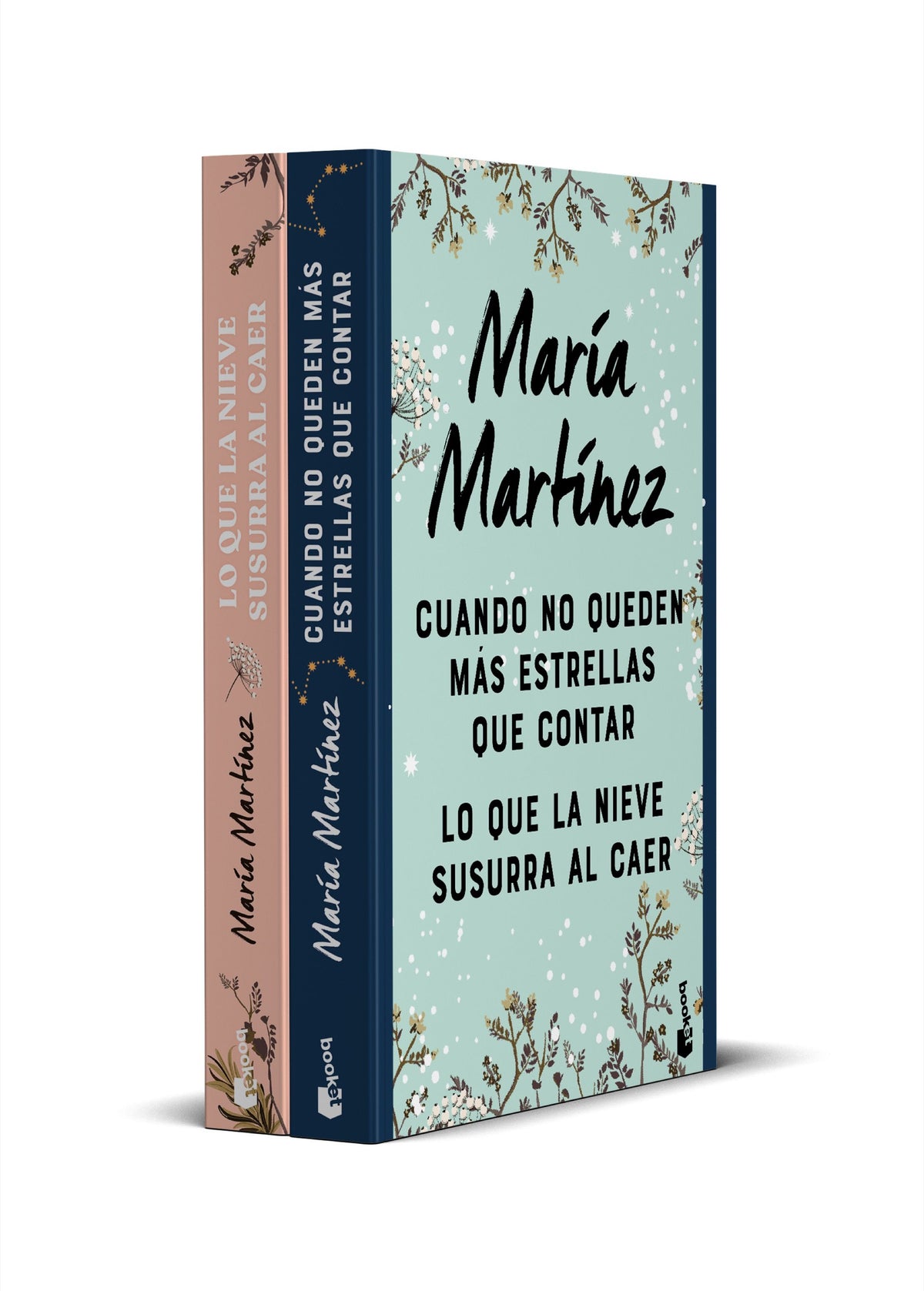 Pack Cuando no queden más estrellas que contar + Lo que la nieve susurra al cae. María Martínez (Booket) 9788408295822