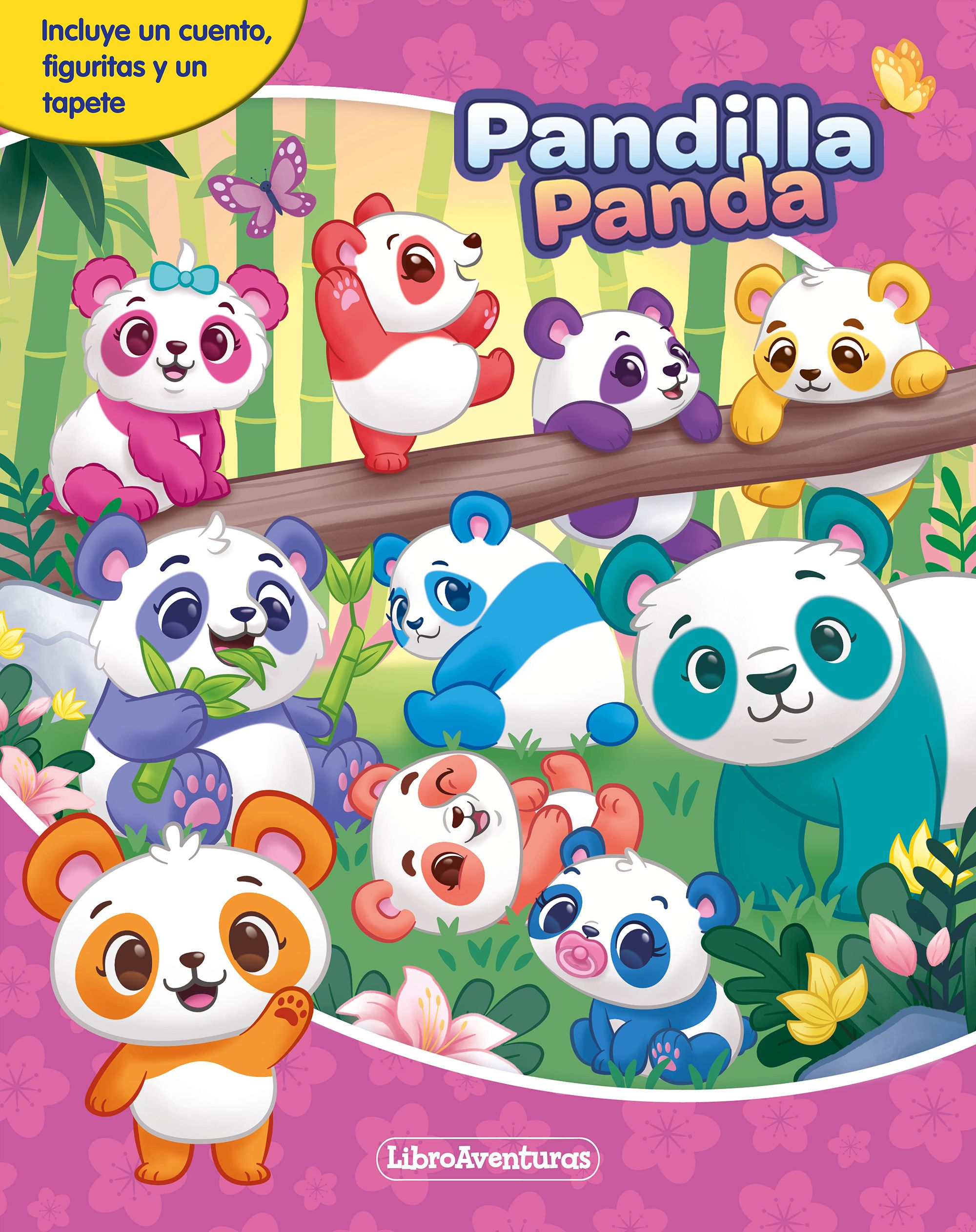 Pandilla Panda. Libroaventuras: Incluye un cuento, figuritas y un tapete. AA. VV. (Planeta Junior) 9788408276876 Imagen principal del producto
