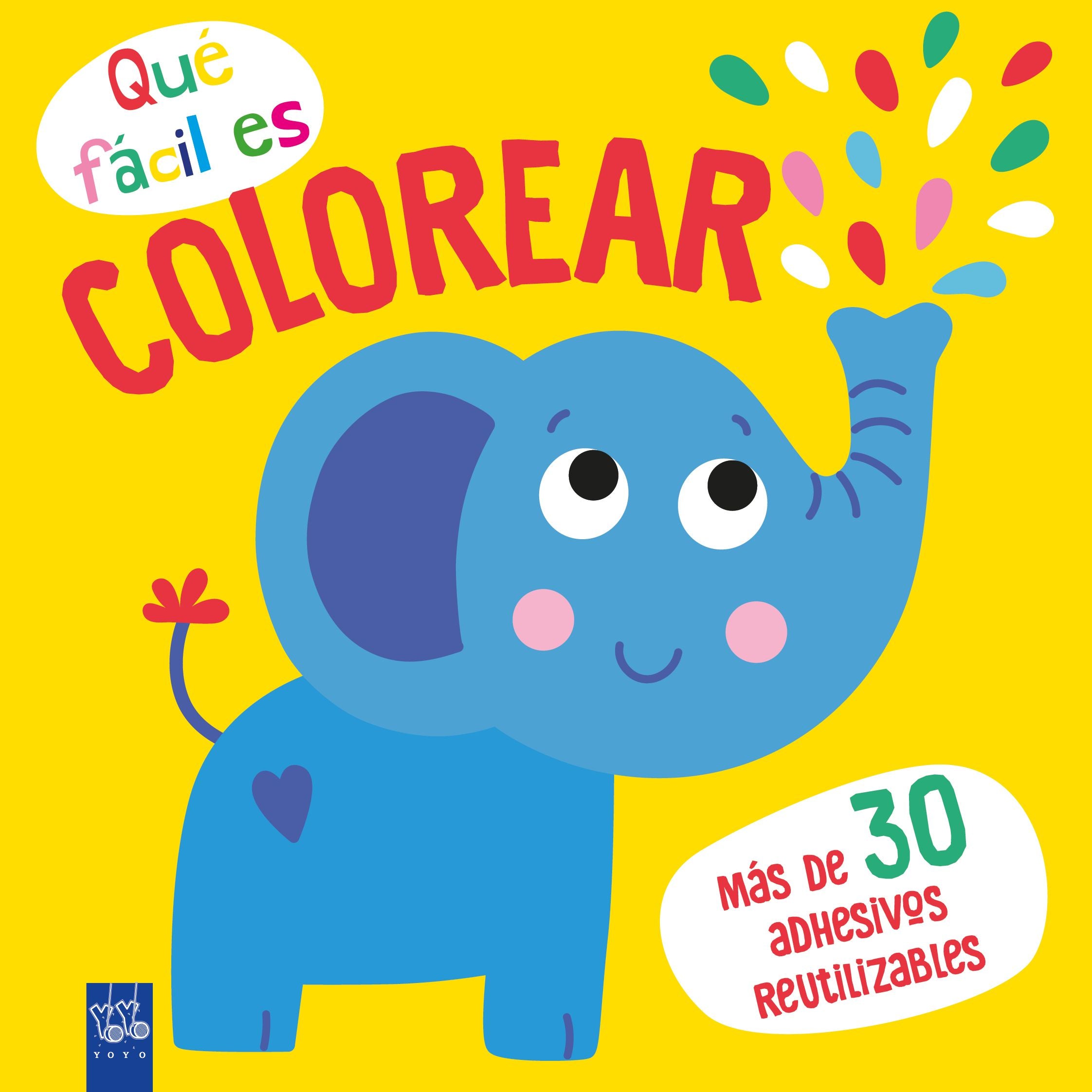 Qué fácil es colorear. Elefante. YOYO (Yoyo) 9788408249344 Imagen principal del producto