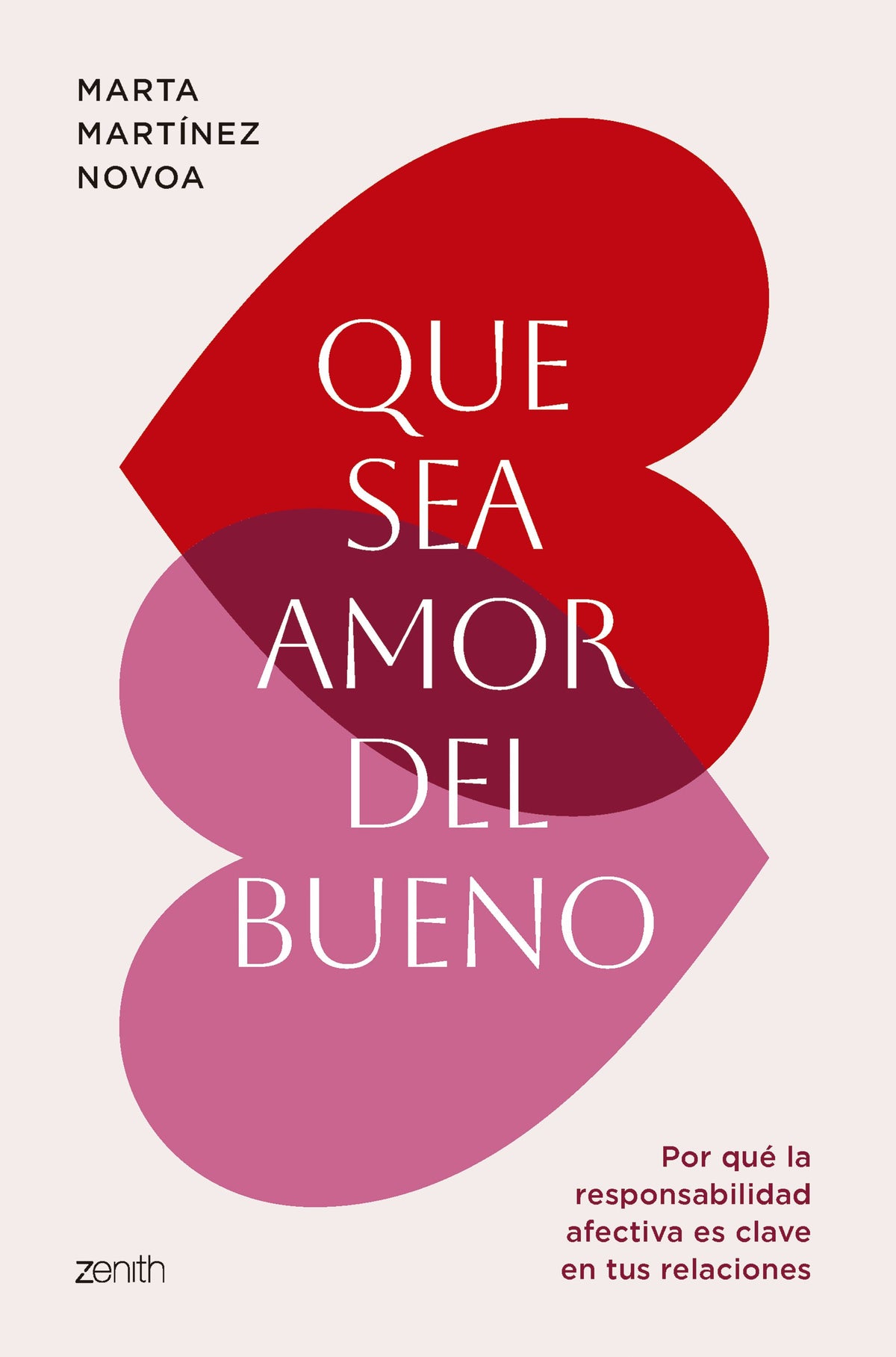 Que sea amor del bueno: Por qué la responsabilidad afectiva es clave en tus relaciones. Marta Martínez Novoa (Zenith) 9788408297178