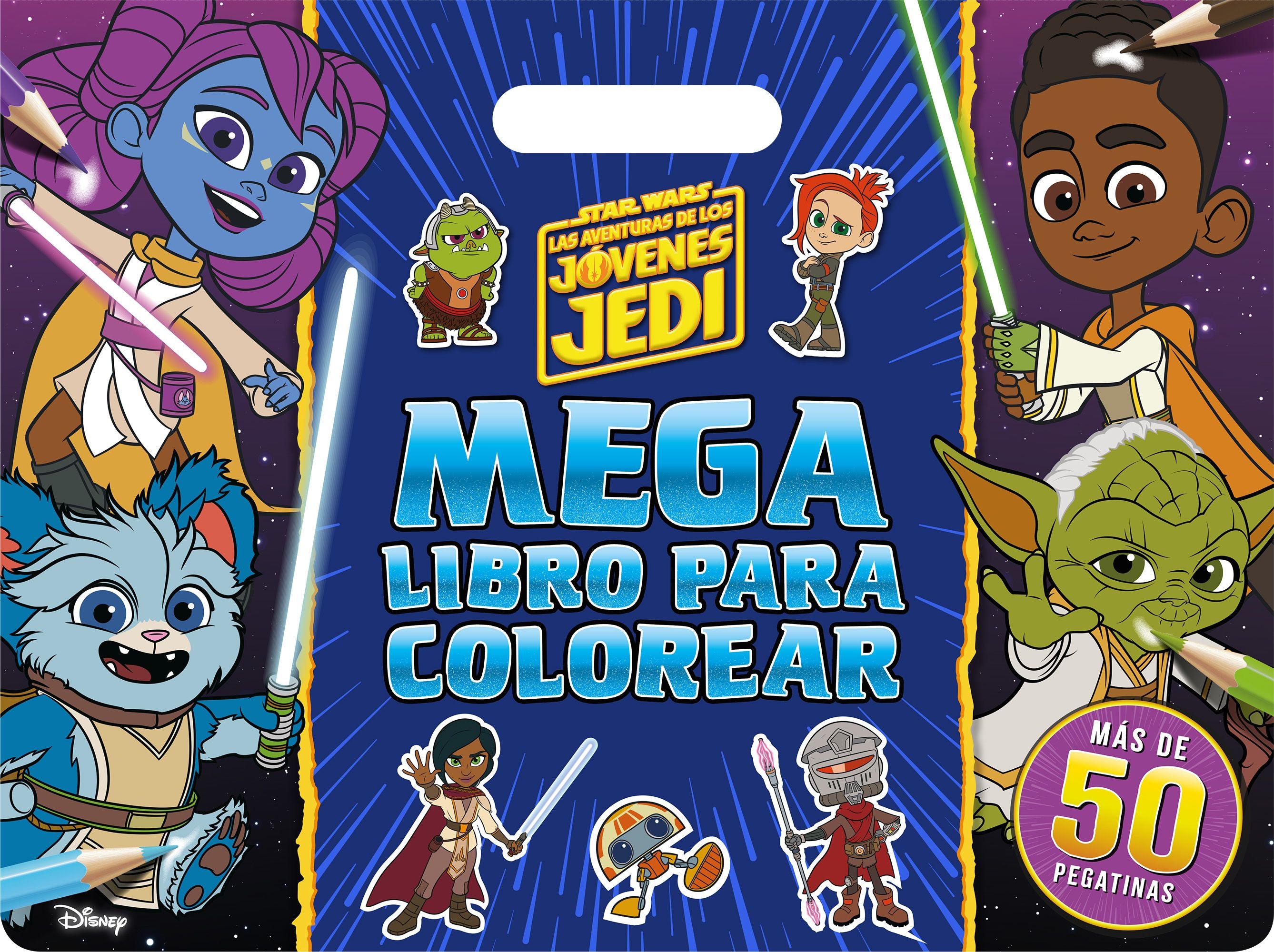 Star Wars. Las aventuras de los jóvenes Jedi. Megalibro para colorear: Con pegatinas. Star Wars (Planeta Junior) 9788408283096 Imagen principal del producto