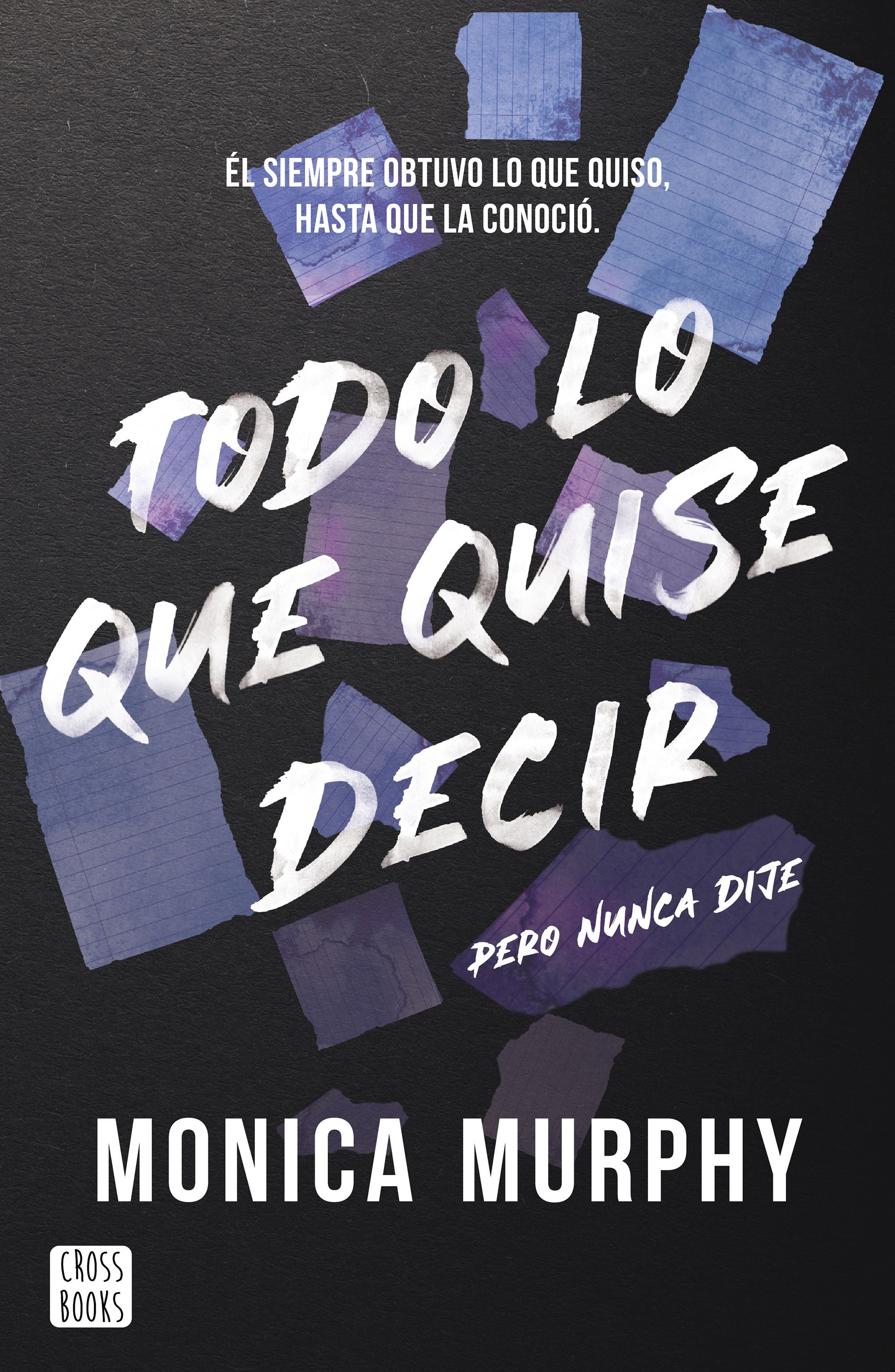 Todo lo que quise decir, pero nunca dije. Monica Murphy (Crossbooks) 9788408300793 Imagen principal del producto