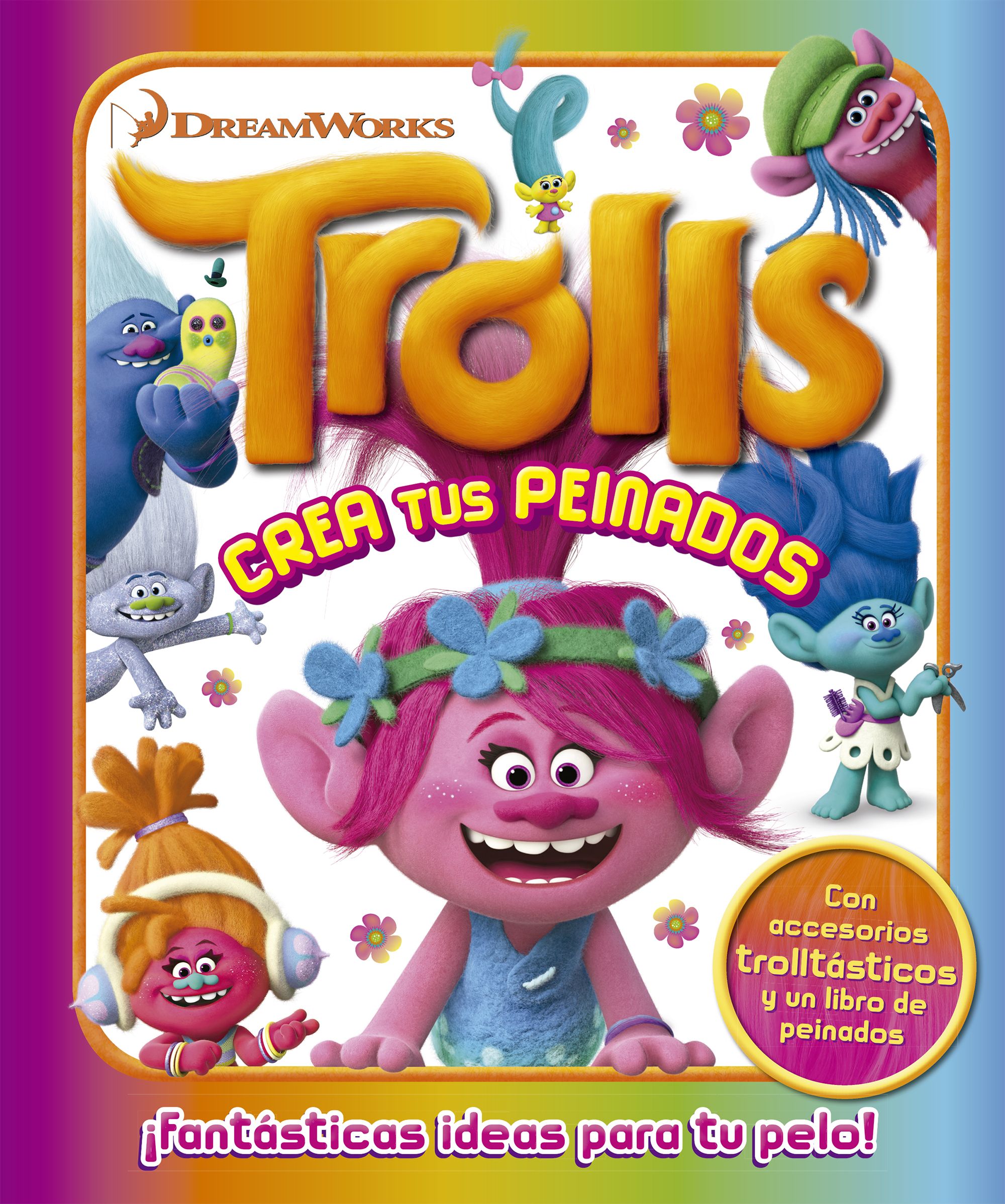 Trolls. Caja metálica. Crea tus peinados: ¡Fantásticas ideas para tu pelo! Imagen principal del producto