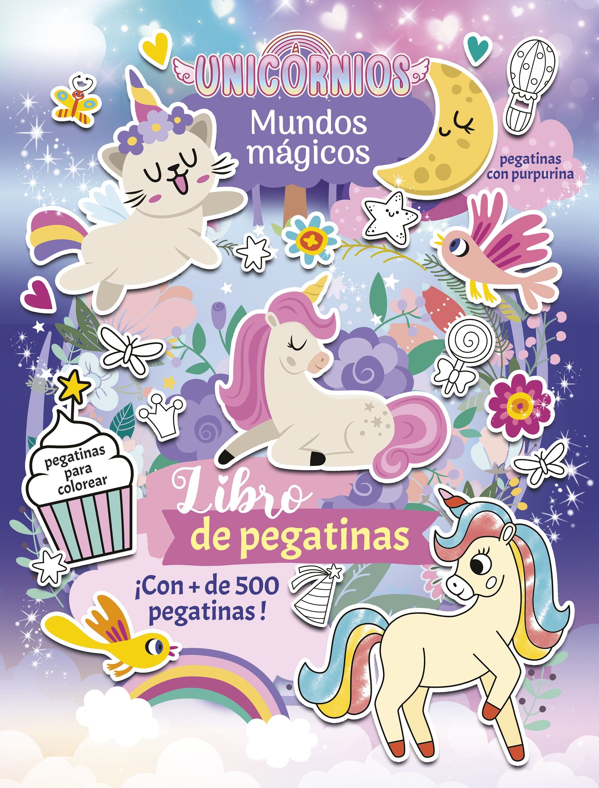 Unicornios. Mundos mágicos. Libro de pegatinas: Con más de 500 pegatinas. Varios Autores (Planeta Junior) 9788408307884