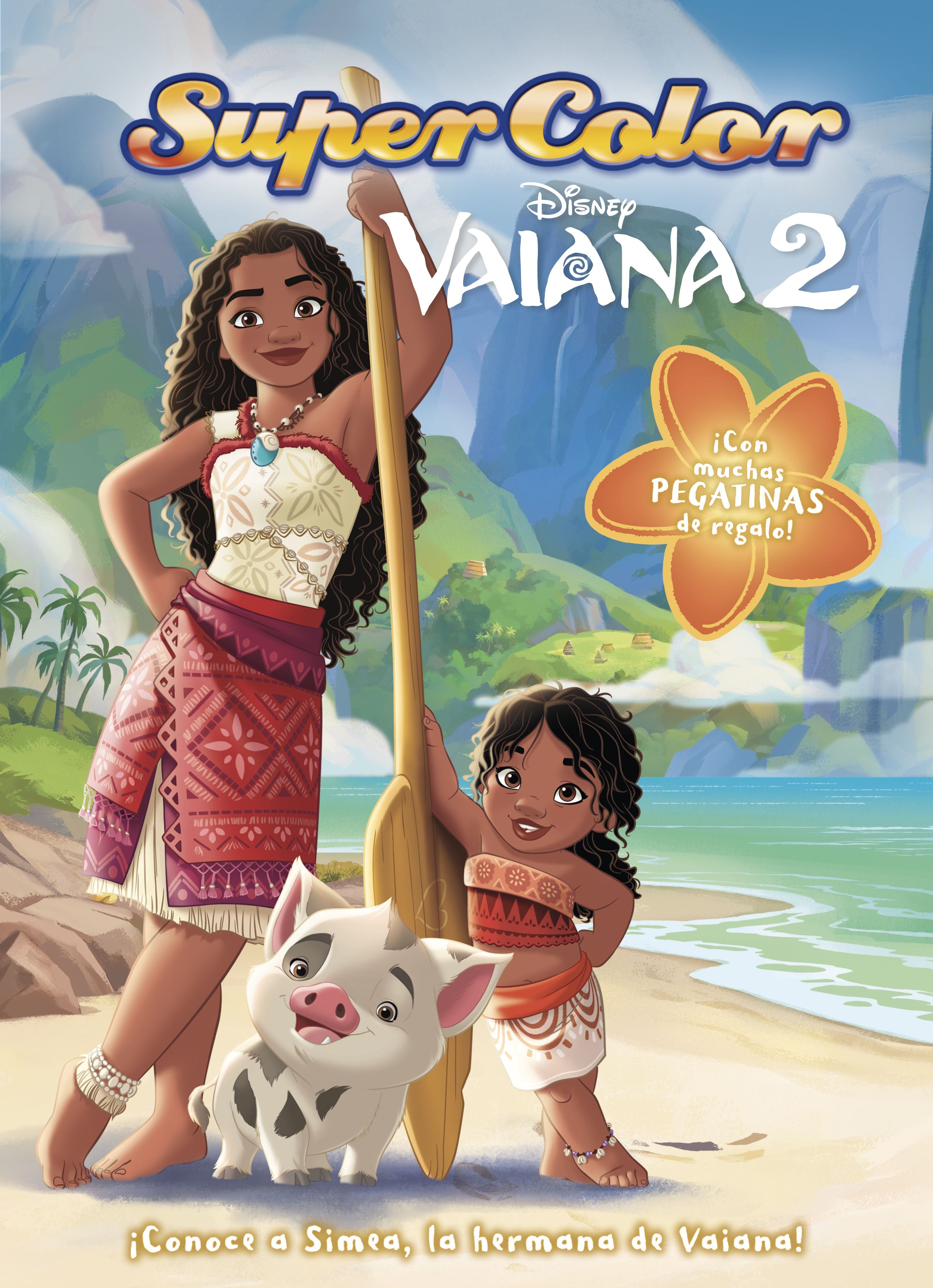 Vaiana 2. Supercolor: Libro para colorear con pegatinas. Disney (Libros Disney) 9788410029477 Imagen principal del producto