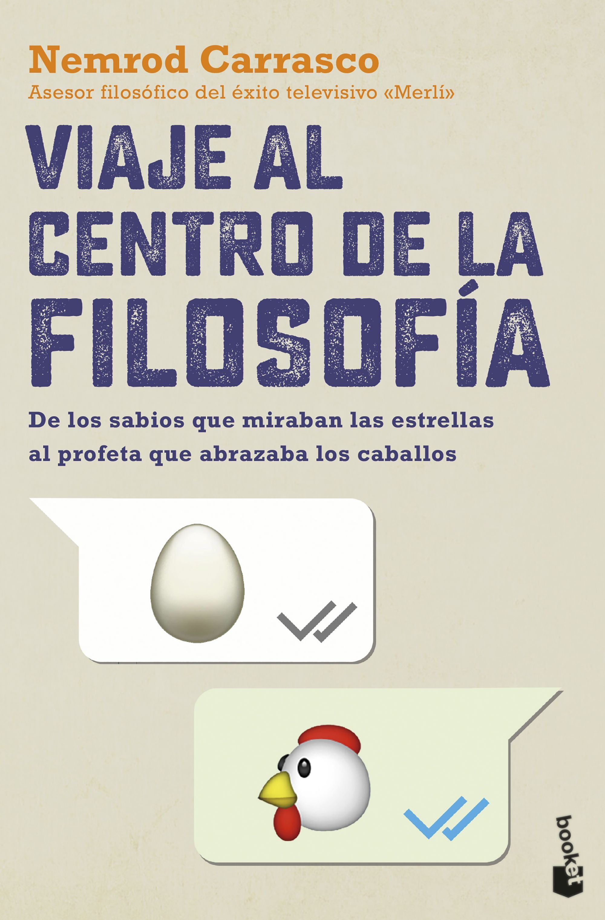 Viaje al centro de la filosofía: De los sabios que miraban las estrellas al profeta que abrazaba los caballos. Nemrod Carrasco (Booket) 9788408255055 Imagen principal del producto