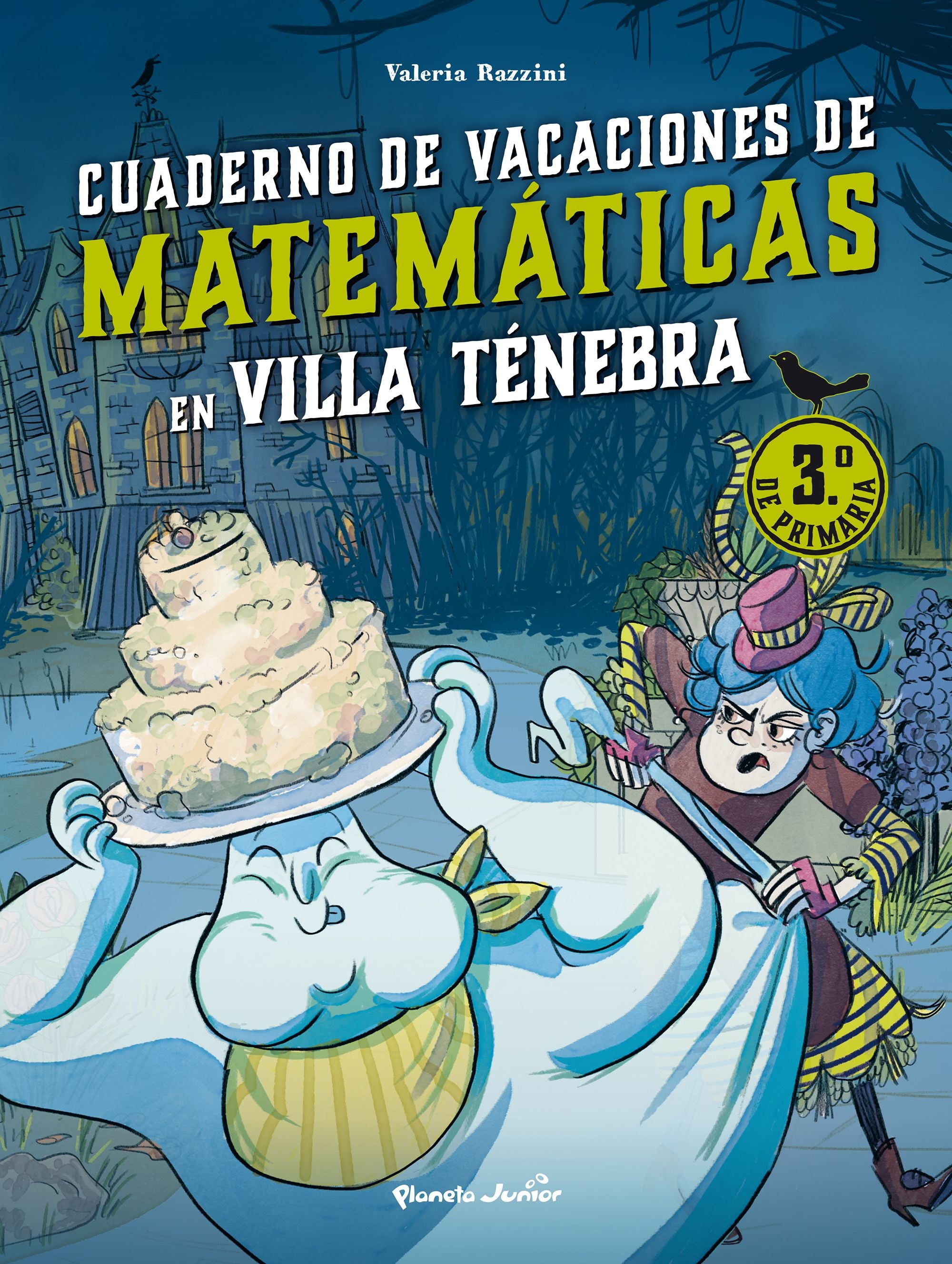Villa Ténebra. Cuaderno de vacaciones de matemáticas. 3.º de primaria. Valeria Razzini (Planeta Junior) 9788408287407 Imagen principal del producto