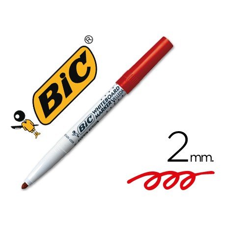✅ ROTULADOR VELLEDA MEDIUM ROJO - CAJA 12 ROTULADORES