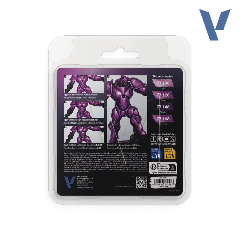 Set Púrpura Amatista 77.255 | True Metallic Metal