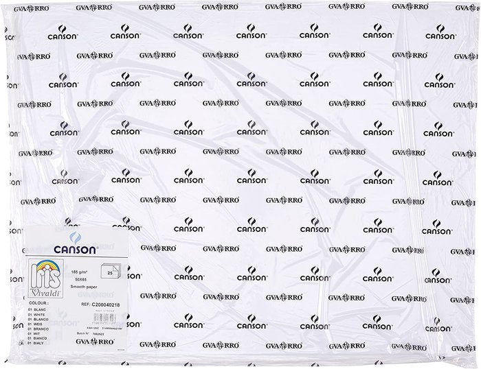 ✅ CARTULINA GUARRO 50X65 BLANCA 185GR Paquete 25 cartulinas