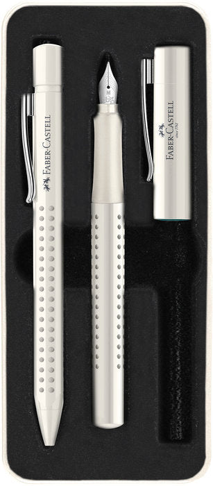 ✅ JUEGO BOLIGRAFO + PLUMA FABER CASTELL GRIP HARMONY LECHE COCO Imagen secundaria del producto