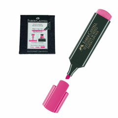 ✅ ROTULADOR SUBRAYADOR MARCADOR FLUORESCENTE TEXTLINER FABER-CASTELL ROSA, CAJA 10 UD.