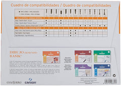 Minipack A4, 10 Hojas, Guarro Dibujo Basik Liso 130G, Blanco