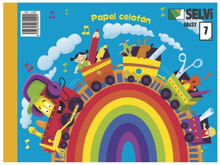 ▶︎ BLOC PAPEL CELOFÁN SELVI- Caja 25 blocs de papel celofán Imagen principal del producto