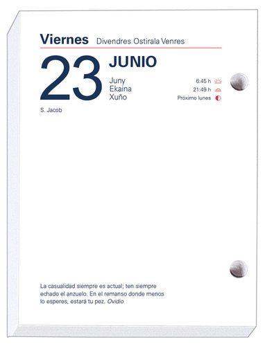 ✅ TACO CALENDARIO MYRGA SOBREMESA Nº3 2023