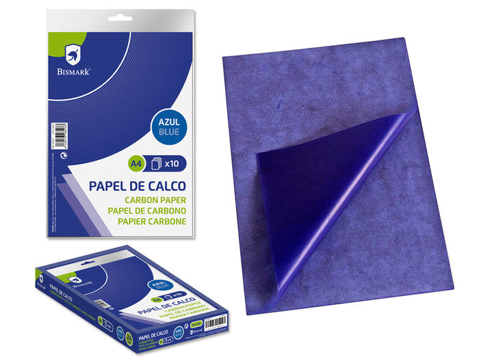 ✅ PAPEL CALCO A4 10H AZUL Imagen principal del producto