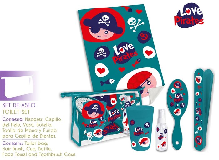 NECESER SET ASEO VIAJE PIRATAS
