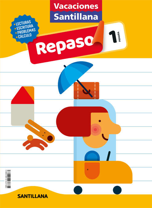 VACACIONES DE REPASO 1º EDUCACIÓN PRIMARIA CASTELLANO ED 2020 Imagen principal del producto