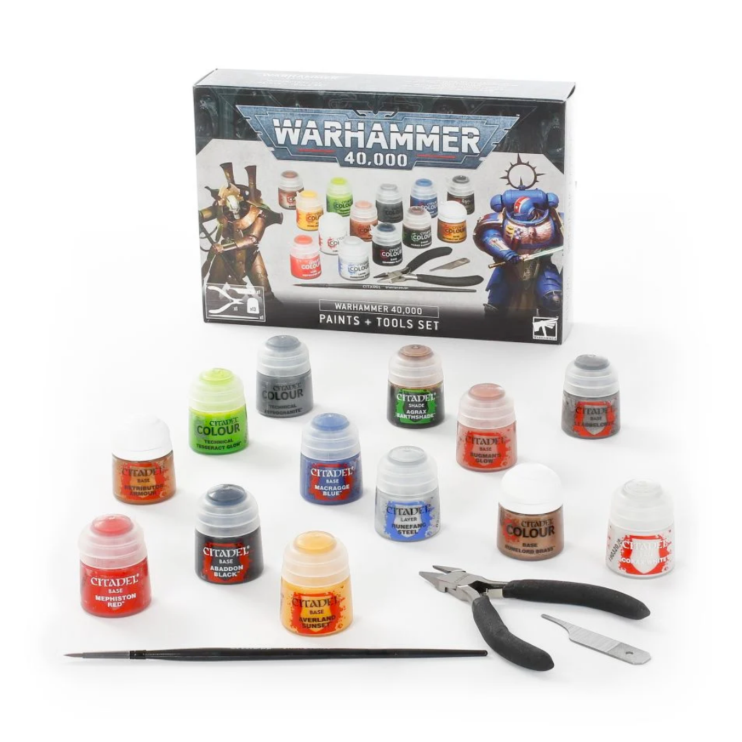 ► Juego de pinturas y herramientas Warhammer 40,000