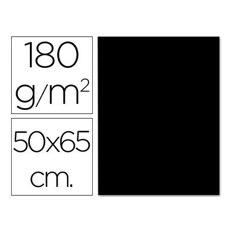 ✅CARTULINA GUARRO 50X65 NEGRA Paquete 25 unidades