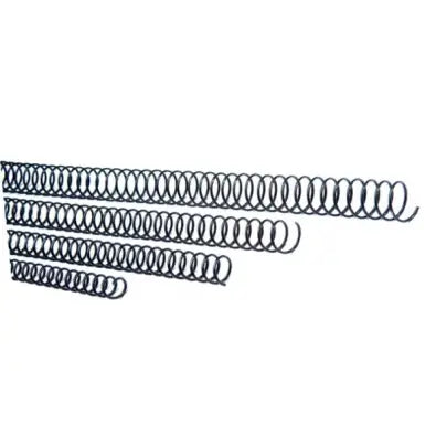 ✅ ESPIRAL METÁLICA 8 MM NEGRO CAJA DE 100 UNIDADES