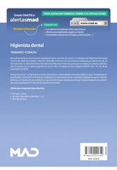 TEMARIO COMÚN HIGIENISTA DENTAL SESCAM CONVOCATORIA 2020