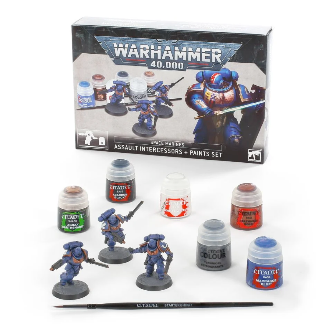 ✅ Set Marines Espaciales: Intercesores de Asalto + pinturas